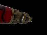  Firefighter "Push and Lock" Pen Kit in Antique Brass