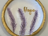 Handmade Clay Hope Trinket Dish 