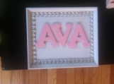 "Ava" Baby's Room Sign