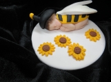 Baby bumble bee figurine / baby shower cake topper