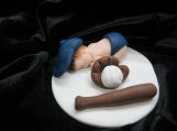 Baseball baby figurine / cake topper