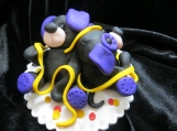 Birthday puppies figurine / cake topper
