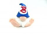 Clay gnome with the letter B on his hat