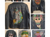 Custom Designed Art On Jean Jackets