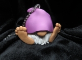 Gnome polymer clay car charm