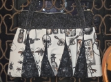 Halloween poison bottles and skulls shoulder bag 