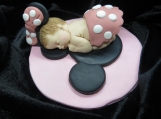Minnie in pink figurine / birthday cake topper