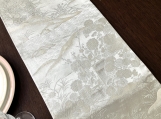 Platinum-Embellished: Japanese Style Silk Table Runner PTR007