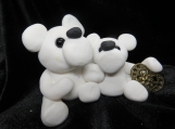 Polymer clay mommy & baby bear