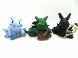 Set of three dragons - one is free......set M