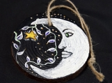 The Man In The Moon Wood Ornament