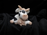 Clay cow figurine