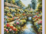 English Summer Garden 6 Cross Stitch Pattern