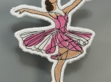 Graceful Ballet Dancer in Pink Ornament