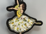 Vintage Floral Ballerina Ornament