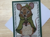 Woodland Mouse in a Cozy Green Cloak