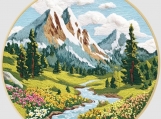 20cm Cross Stitching Kits | Mountains
