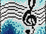 Children's Rug Hooking Kits | Music Notes