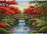 Rug Hooking Kits (Printed Canvas) | Japanese Waterfalls