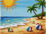 Rug Hooking Kits (Printed Canvas) | Sunny Beach