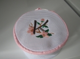 Embroidered Bra Bather / Lingerie Gentle Wash Bag