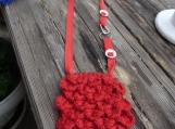 Heart Stitch Crochet Hip or Shoulder Bag