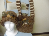 Retro Style Bag and Matching Cloche Style Hat.