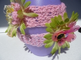 Set of 2 Sweet and Sassy Crochet Infant Head Bands