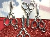 Cute Tibet Silver Scissor Charms 