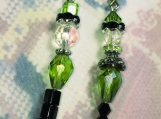 St.Paddys Day Mr & Mrs Lucky Leprechaun Beaded Earrings