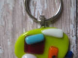 Camper glass fused Key Chain Glamping Girls