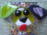 Doggy lovers!!! Handmade Glass Fused Dog Nightlight