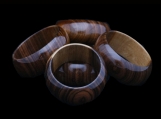 6 pieces Bocote Bracelets Bangles