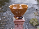 Brazilian Rosewood  Centerpiece / Fruit Bowl with Cocobolo Base