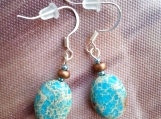 Turquoise Fancy Jasper Dangle Earrings