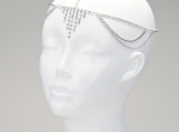 Arrow Rhinestone Fringe Head Chain Rhodium