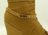 DC102 Amber gold tone Boot Chain