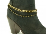 DC122 Gold and Black Boot Chain