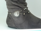 DC136 Gray and Black Marble Boot Chain