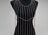 Draping Gold Chain Vest Body Chain