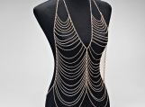 Metal Vest Body Harness Chain Necklace Body Chain Gold