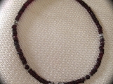 Necklace, Garnet and Sterling Necklace