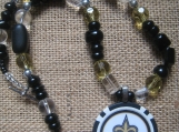 Who Dat ? Saints Fans Poker Chip Necklace Game Tailgating Fun