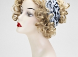 Blue Leopard Animal Print Convertible Headwrap / Headband