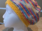 spring hat with yellow rim