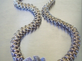 Stainless Steel and Brass Shenanigans Chainmaille Necklace