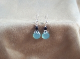 Chalcedony and Sterling Silver Earrings