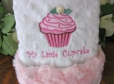 Cupcake Lovie Blanket Minky Blankie for baby