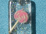 Polymer Clay Lollipop Resin Pendant Necklace