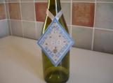 60 wedding anniversary bottle collar